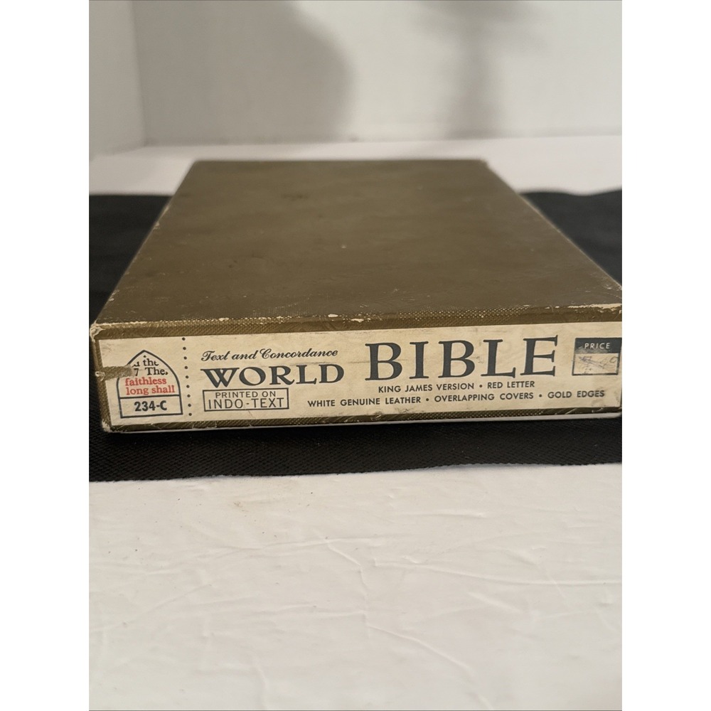 Vtg Holy Bible Concordance Red Letter Edition Self-Pronouncing KJV-Illustrations - Picture 14 of 16